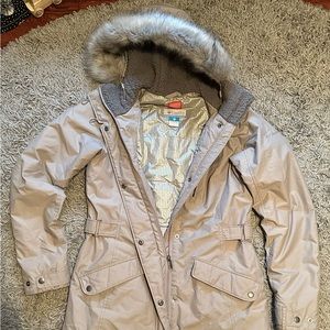 Womens Gray Columbia Winter Jacket Size Small